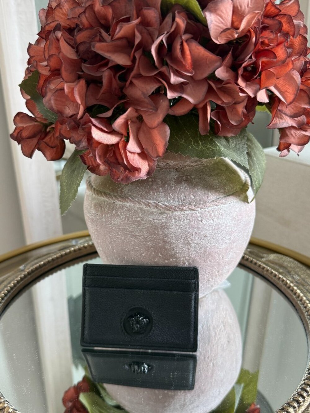 Authentic Versace La Medusa Black Card Holder